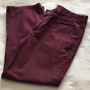 Lee L342 Burgundy Jeans Size 38/30